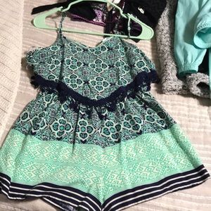 spaghetti strap romper